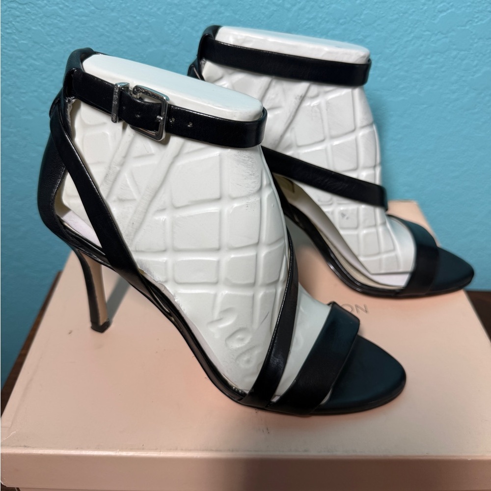 BCBGeneration Black Strappy Heels Size 6.5 - Picture 6 of 7